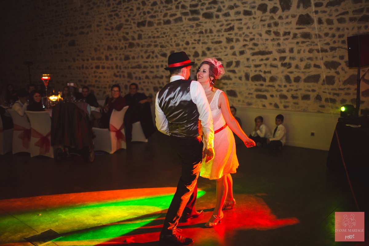 Couple dansant Paris