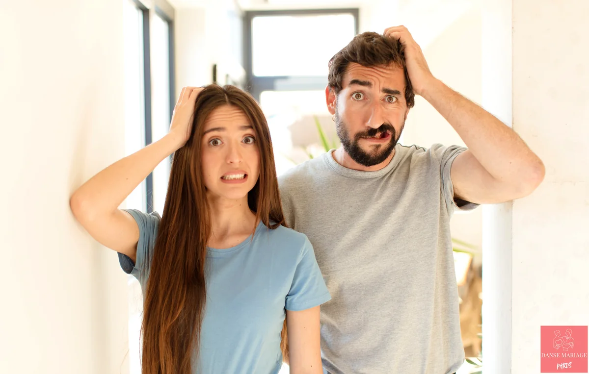 Erreurs qui aggravent le stress de l'ouverture de bal